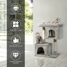 Load image into Gallery viewer, Gymax Luxury Cat Tree Cat Tower for Large Cats w/Double Cozy Plush Condos & Sisal Post