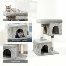 Load image into Gallery viewer, Gymax Luxury Cat Tree Cat Tower for Large Cats w/Double Cozy Plush Condos & Sisal Post