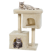 Load image into Gallery viewer, Gymax Luxury Cat Tree Cat Tower for Large Cats w/Sisal Post & Double Cozy Plush Condos