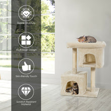 Load image into Gallery viewer, Gymax Luxury Cat Tree Cat Tower for Large Cats w/Sisal Post & Double Cozy Plush Condos