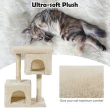 Load image into Gallery viewer, Gymax Luxury Cat Tree Cat Tower for Large Cats w/Sisal Post & Double Cozy Plush Condos