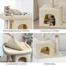 Load image into Gallery viewer, Gymax Luxury Cat Tree Cat Tower for Large Cats w/Sisal Post & Double Cozy Plush Condos