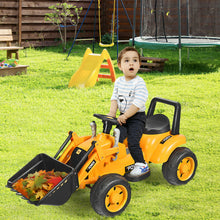 Load image into Gallery viewer, Gymax Kids Ride On Excavator Digger 6V Battery Powered Tractor w/Digging Bucket Yellow