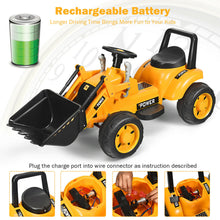 Load image into Gallery viewer, Gymax Kids Ride On Excavator Digger 6V Battery Powered Tractor w/Digging Bucket Yellow