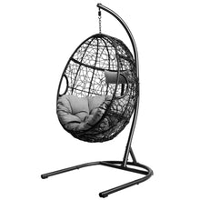 Load image into Gallery viewer, Gymax Hanging Hammock Chair Egg Swing Chair w/ Seat Cushion Pillow Stand