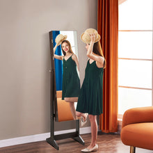 Load image into Gallery viewer, Gymax Jewelry Cabinet Armoire Lockable Standing Storage Organizer w/Full-Length Mirror
