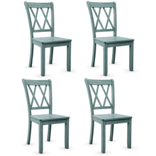 Load image into Gallery viewer, Gymax Set of 4 Wooden Dining Side Chair Armless Chair Home Kitchen Mint Green