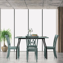Load image into Gallery viewer, Gymax Set of 4 Wooden Dining Side Chair Armless Chair Home Kitchen Mint Green