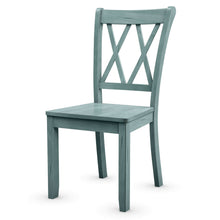 Load image into Gallery viewer, Gymax Set of 4 Wooden Dining Side Chair Armless Chair Home Kitchen Mint Green
