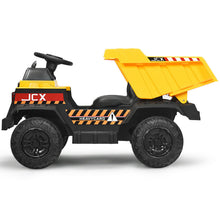 Load image into Gallery viewer, Gymax 12V Battery Kids Ride On Dump Truck RC Construction Tractor w/ Electric Bucket