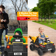 Load image into Gallery viewer, Gymax 12V Battery Kids Ride On Dump Truck RC Construction Tractor w/ Electric Bucket