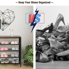 Load image into Gallery viewer, Gymax Shoe Rack 5-Tier Shoe Storage Organizer W/4 Metal Mesh Shelves for 16-20 Pairs