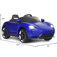 Load image into Gallery viewer, Gymax 12V Electric Kids Ride-on Car Vehicle w/ MP3 2.4G Remote Control Blue