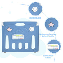 Load image into Gallery viewer, Gymax 16-Panel Foldable Baby Playpen Kids Activity Centre w/ Lock Door & Rubber Mats