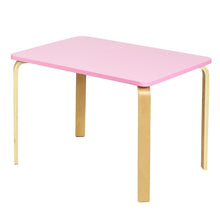 Load image into Gallery viewer, Gymax 3 Piece Kids Wooden Table and 2 Chairs Set Children Activity Art Desk Furniture