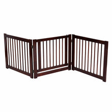 Load image into Gallery viewer, Gymax Folding Free Standing 3 Panel Wood Pet Dog Safety Fence
