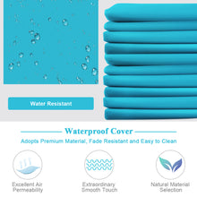 Load image into Gallery viewer, Gymax 3PCS Outdoor Rattan Furniture Set Patio Couch Sofa Set w/ Turquoise Cushion