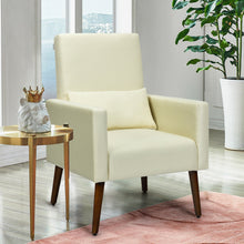 Load image into Gallery viewer, Gymax 2-in-1 Fabric Upholstered Rocking Chair Nursery Armchair with Pillow Beige
