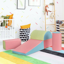 Load image into Gallery viewer, Gymax 5-Piece Kids Climb and Crawl Activity Play Set Safe Foam Blocks Soft Climber