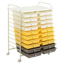 Load image into Gallery viewer, Gymax Office Rolling Cart 20 Storage Drawers Scrapbook Paper Studio Organizer