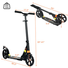 Load image into Gallery viewer, Gymax Folding Aluminium Adjustable Kick Scooter w/Shoulder Strap for Kids Teens Adults