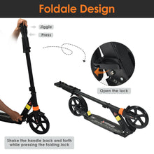 Load image into Gallery viewer, Gymax Folding Aluminium Adjustable Kick Scooter w/Shoulder Strap for Kids Teens Adults