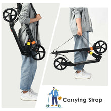 Load image into Gallery viewer, Gymax Folding Aluminium Adjustable Kick Scooter w/Shoulder Strap for Kids Teens Adults