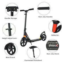 Load image into Gallery viewer, Gymax Folding Aluminium Adjustable Kick Scooter w/Shoulder Strap for Kids Teens Adults