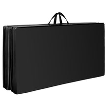 Load image into Gallery viewer, Gymax Foldable Gymnastics Exercise Mat Tumbling Pad 4' x 8' w/ Carrying Handles Black