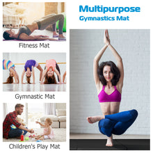 Load image into Gallery viewer, Gymax Foldable Gymnastics Exercise Mat Tumbling Pad 4' x 8' w/ Carrying Handles Black