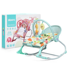 Load image into Gallery viewer, Gymax Adjustable Infant Rocker Bouncer Baby Rocking Chair Toddler w/ Awning Green