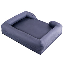 Load image into Gallery viewer, Gymax Small Dog Sofa Pet Bed Solid Memory Foam Comfortable Gray