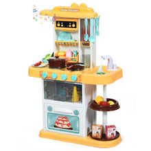 Load image into Gallery viewer, Gymax Kitchen Playset Kids Play Kitchen Toy Accessories Set w/Realistic Lights &Sounds