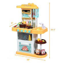 Load image into Gallery viewer, Gymax Kitchen Playset Kids Play Kitchen Toy Accessories Set w/Realistic Lights &Sounds