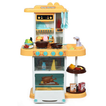 Load image into Gallery viewer, Gymax Kitchen Playset Kids Play Kitchen Toy Accessories Set w/Realistic Lights &Sounds