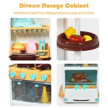 Load image into Gallery viewer, Gymax Kitchen Playset Kids Play Kitchen Toy Accessories Set w/Realistic Lights &Sounds