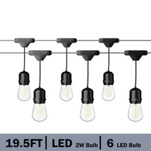 Load image into Gallery viewer, Gymax 19.5FT LED Outdoor Waterproof Commercial Grade Patio Globe String Lights Bulbs