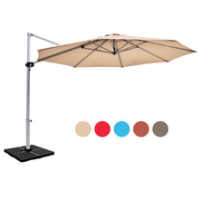 Load image into Gallery viewer, Gymax 11Ft Patio Offset Hanging Cantilever Umbrella 360¡ã Tilt w/ Base