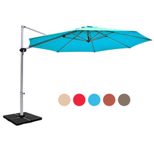Load image into Gallery viewer, Gymax 11Ft Patio Offset Hanging Cantilever Umbrella 360¡ã Tilt w/ Base