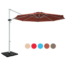 Load image into Gallery viewer, Gymax 11Ft Patio Offset Hanging Cantilever Umbrella 360¡ã Tilt w/ Base