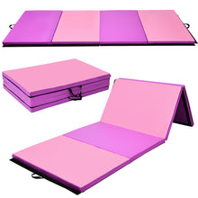 Load image into Gallery viewer, Gymax Folding Panel Gym Fitness Exercise Gymnastics Mat 4' x 10' x 2''