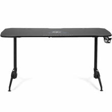 Load image into Gallery viewer, Gymax Gaming Desk 62.5'' T-Shape Height Adjustable w/ Mouse Pad Handle Rack Cup Holder