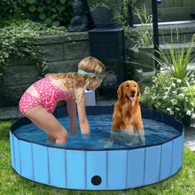 Load image into Gallery viewer, Gymax 55'' Foldable Dog Pet Pool Kiddie Bathing Tub Indoor Outdoor Portable Leakproof