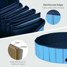 Load image into Gallery viewer, Gymax 55'' Foldable Dog Pet Pool Kiddie Bathing Tub Indoor Outdoor Portable Leakproof