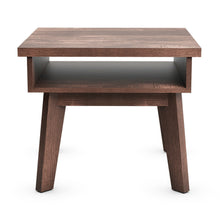 Load image into Gallery viewer, Gymax 2-Tier Nightstand Space-Saving Side Sofa End Table w/ Open Storage Compartment