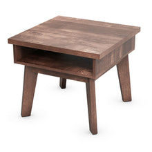 Load image into Gallery viewer, Gymax 2-Tier Nightstand Space-Saving Side Sofa End Table w/ Open Storage Compartment