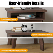 Load image into Gallery viewer, Gymax 2-Tier Nightstand Space-Saving Side Sofa End Table w/ Open Storage Compartment