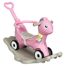 Load image into Gallery viewer, Gymax Baby Rocking Horse 4 in 1 Kids Ride On Toy Push Car w/ Music