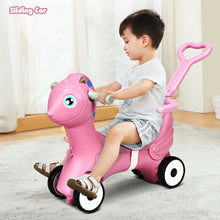 Load image into Gallery viewer, Gymax Baby Rocking Horse 4 in 1 Kids Ride On Toy Push Car w/ Music