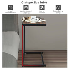 Load image into Gallery viewer, Gymax Sofa Side End Table C Shaped Table Laptop Holder End Stand Desk Notebook Tablet